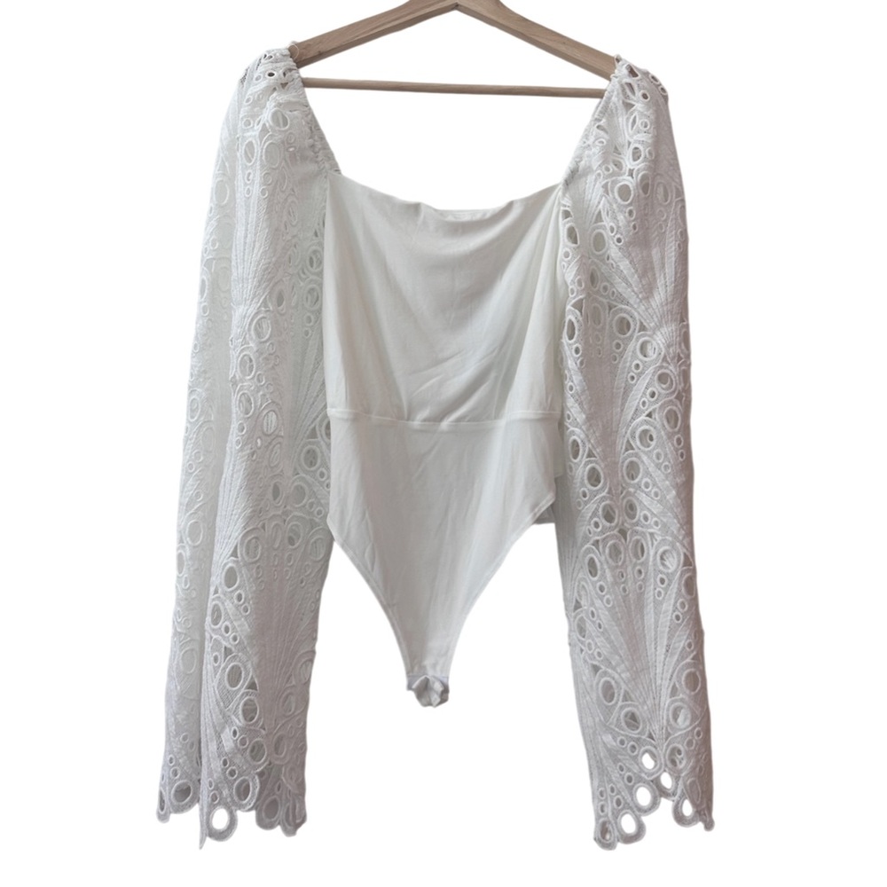 MOEVA - crochet bodysuit - size 40 (large) - white